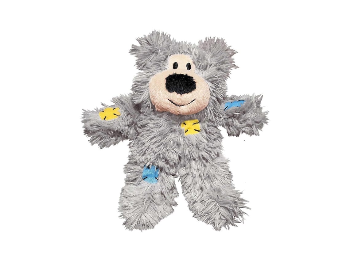 Brinquedo De Pelúcia Para Gatos, Urso Remendado, Macio, Resistente