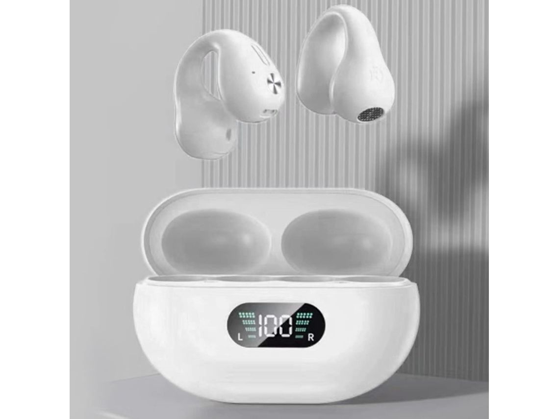 Fones De Ouvido Bluetooth Leves E Orelha Aberta Com Visor Digital