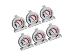 Conjunto De 6 Termômetros Mikikit Para Freezers E Refrigeradores, Com Visor De Temperatura Em Aço Inoxidável, Termômetro