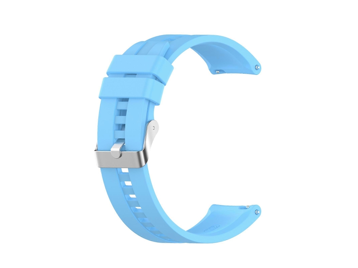 Pulseira De Silicone Para Huawei Watch Gt 2 42mm Com Fivela Prateada (branca)