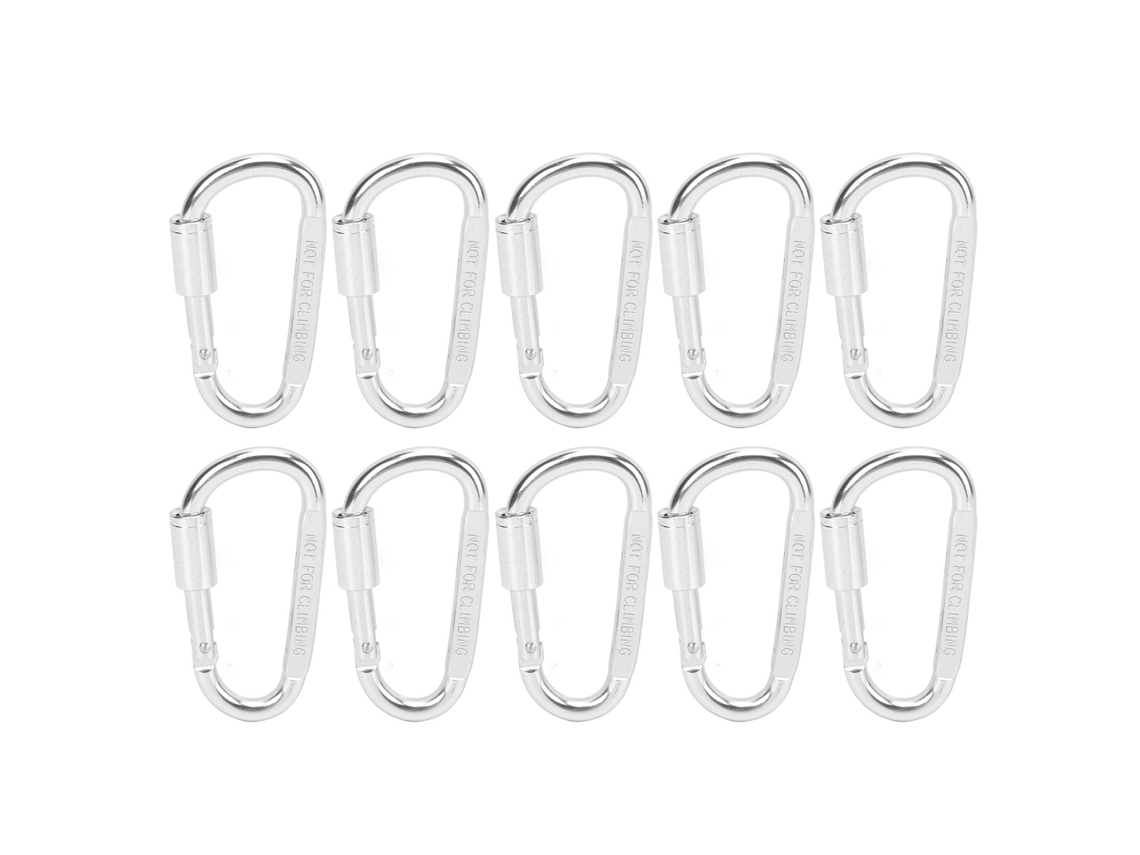 Clips Carabiner D para Escalada e Camping 10pcs