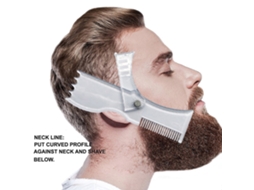 2026 ferramenta de Forma de Barba com Modelo e Pente de Tamanho Completo para Barbear e Alinhar