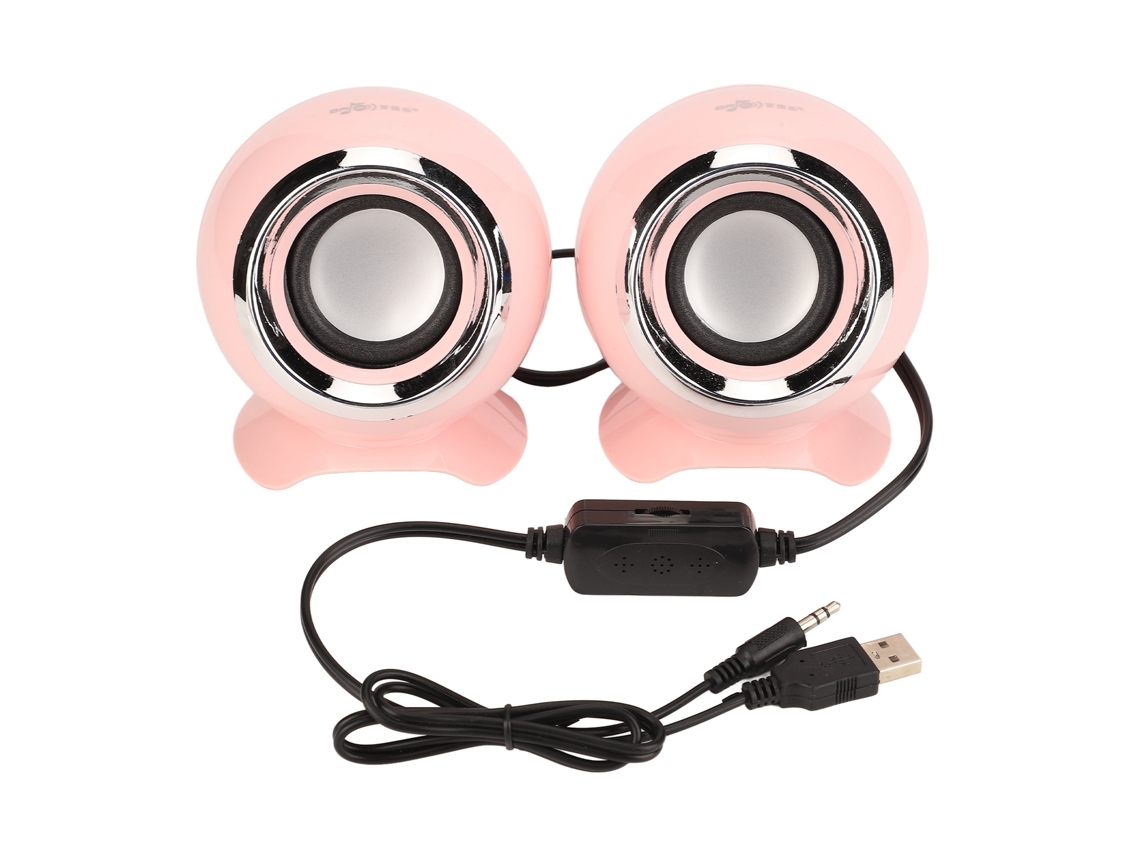 Altavoz De Computador Usb Com Interface 3.5mm Entrada Usb 5v Som Estéreo Surround Para Notebook Pc