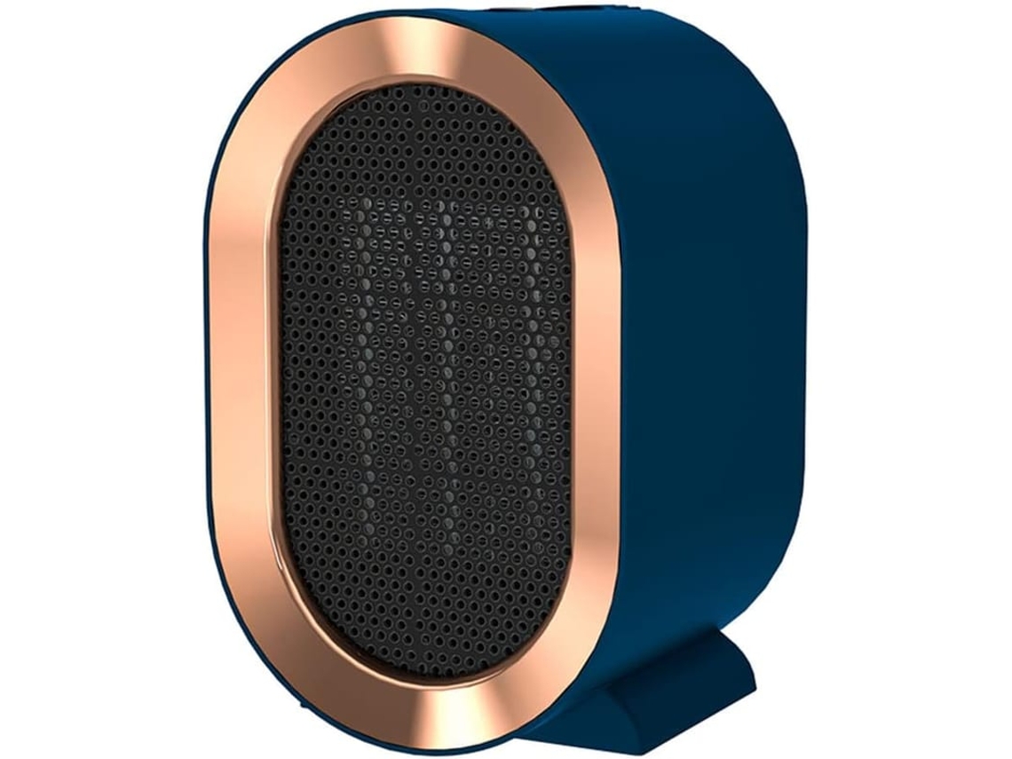 Ventilador Aquecedor Cerâmico Mini 800/1200w Ptc Rápido Aquecimentoportátil Casa Escritório Banheiro Azul