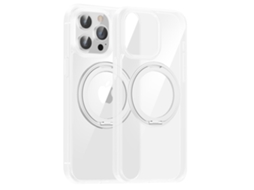 Suporte Casa Magsafe Para Iphone 13 Pro Max Pele Sintética Branco