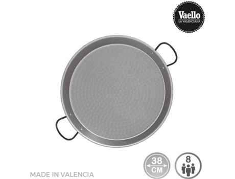 FRIGIDEIRA AÇO POLIDO PARA INDUÇÃO E VITROCERÂMICA Ø38CM (8 PORÇÕES).