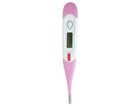 Termômetro médico eletrônico com sonda flexível Cor: Rosa TORM