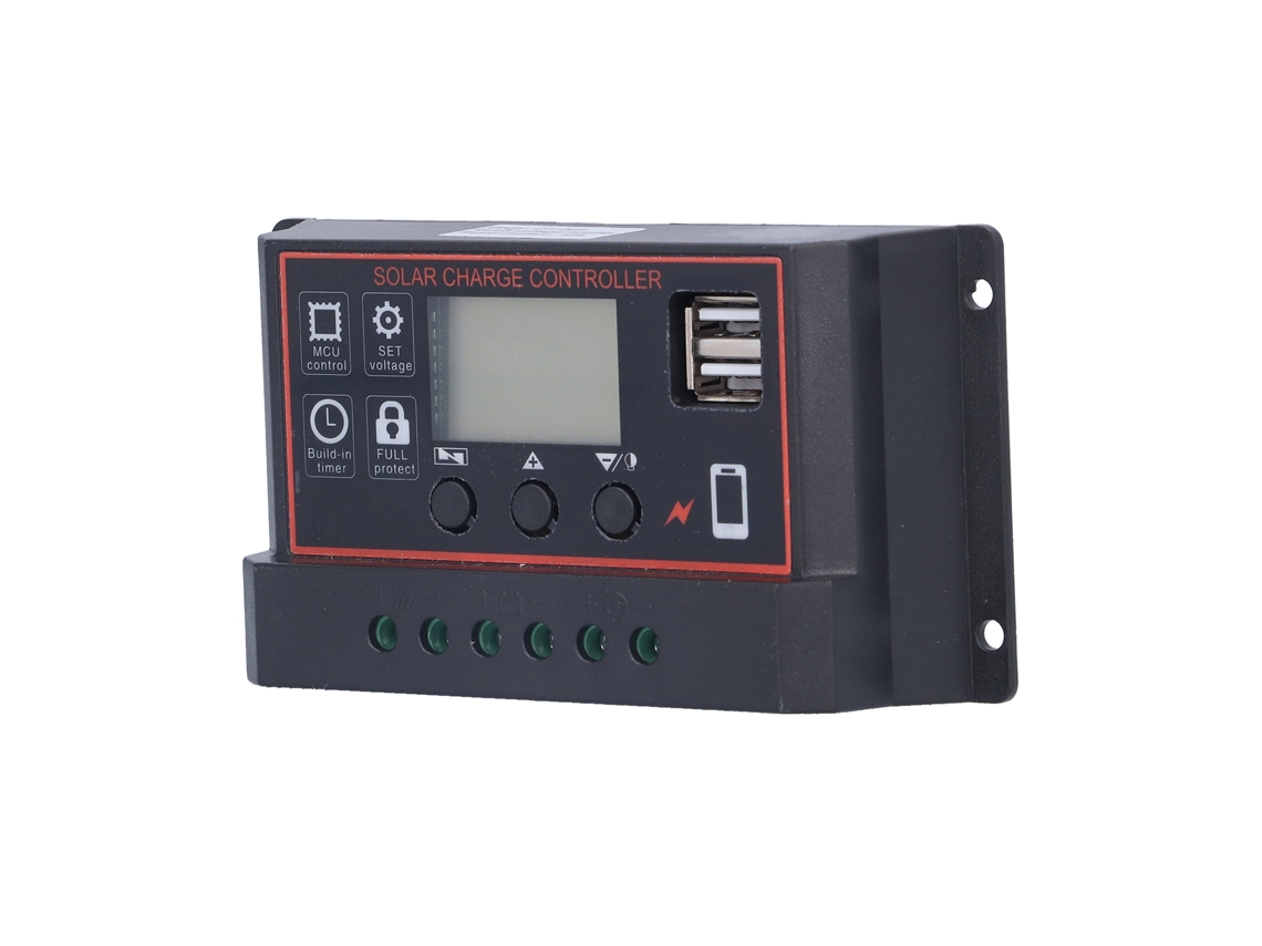 Laxiscreed Controlador De Carregamento Inteligente Com Tela Lcd Para 12v E 24v