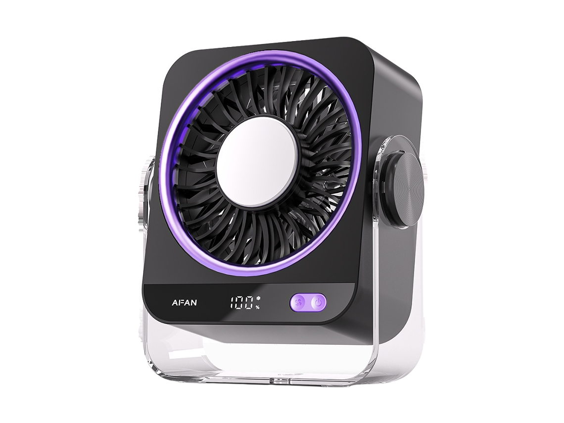 Laxiscreed Miniventilador De Mesa Com Resfriamento E Longa Duração Para Uso Doméstico