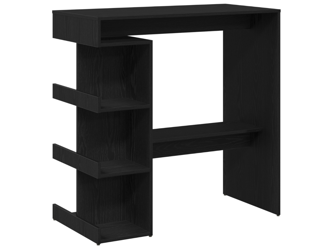 Conjunto 1 Mesa De Bar Vidaxl Preto Derivados De Madeira (100 X 48 X 101,5 Cm)