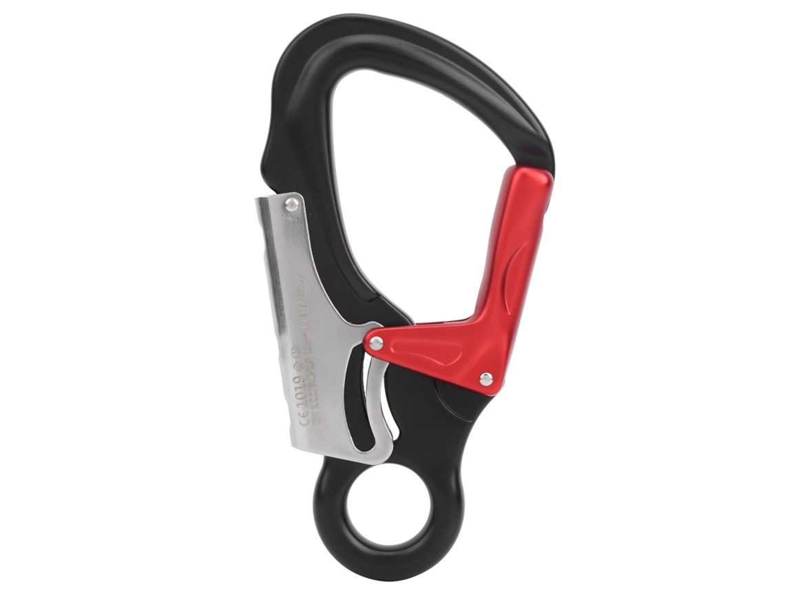 Fivela de Segurança Carabiner 35kn Escalada Outdoor Preta