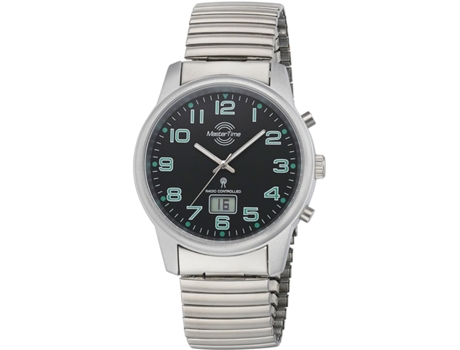 Relógio masculino prata aço inoxidável funk série básica Mtga-10763-22Z MASTER TIME