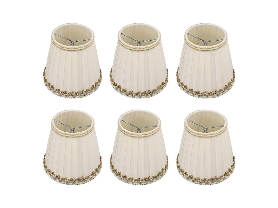 Conjunto De 6 Pequenos Abajures Seguros, Macios, Fáceis Instalar, Modernos E Leves Para Luminárias Mesa Com Lâmpada E14.-aquaforge