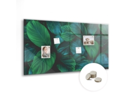 Lousa Magnética Folhas Da Natureza Para O Escritório Espelharte (120x60 Cm)