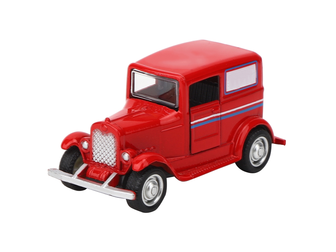 Mali brinquedo de Carro de Liga Vintage Simulação Modelo Veículo Infantil com Tração Retrátil Vermelho