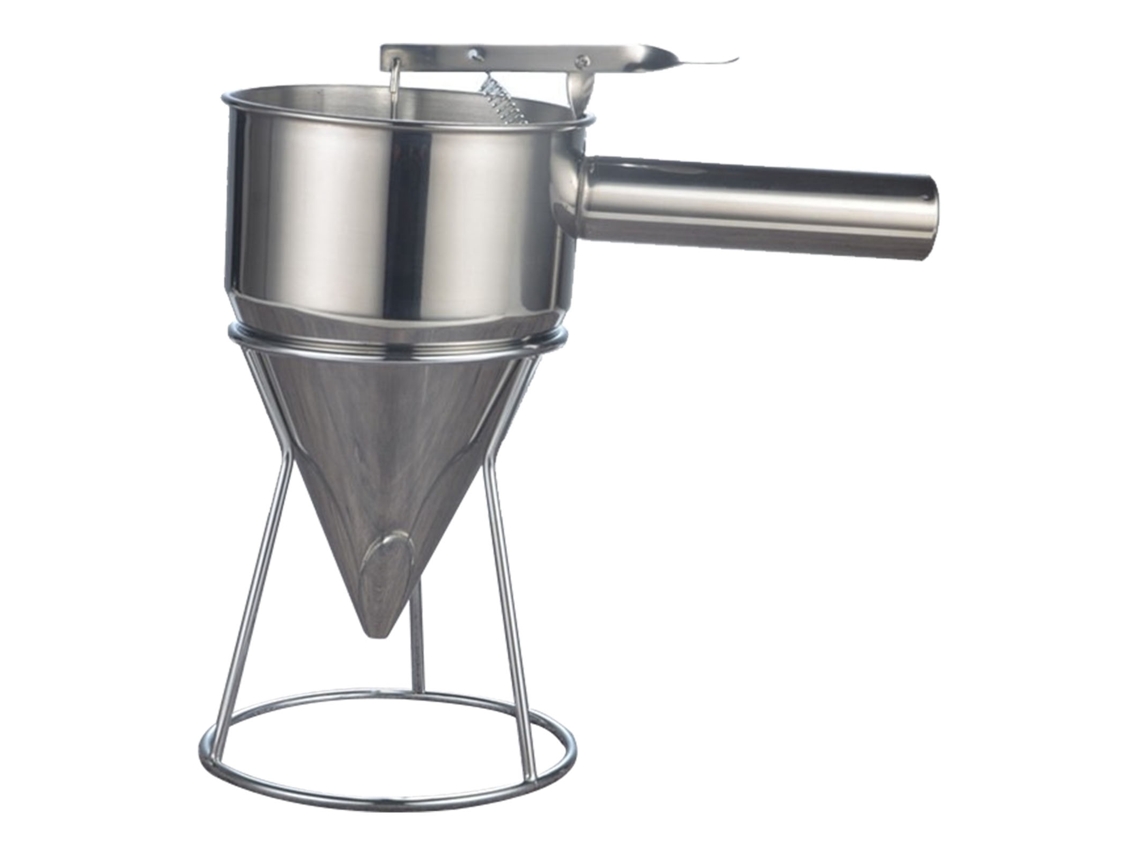 Dispenser de Massa de Aço Inoxidável com Suporte para Panquecas | S/MARCA