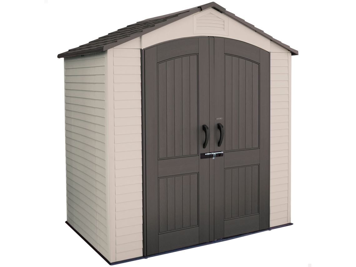 Abrigo de Jardim LIFETIME Resistente Castanho (214x142x227 cm)