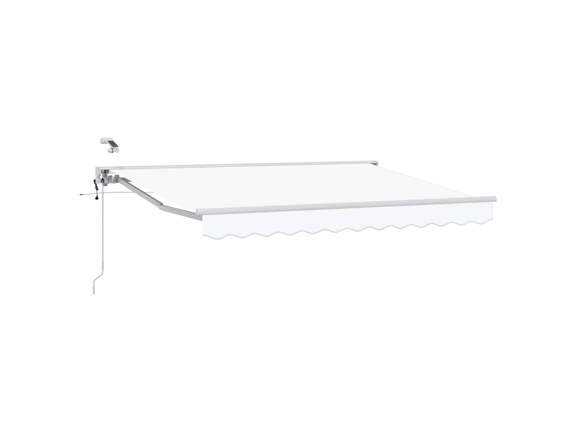 Conjunto 1 Sombra Externa Vidaxl Branco Alumínio (3 X 2,5 M)