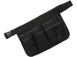 Bolsa de cintura para ferramentas de jardinagem Sosoport, resistente, em tecido Oxford leve, ajustável, com três compartimentos.