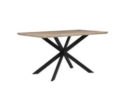 Mesa de jantar BELIANI Spectra de MDF Castanho claro 80x140x75