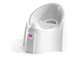 OKBABY Pasha Penico Infantil Assento Anatômico e Recipiente Removível Branco