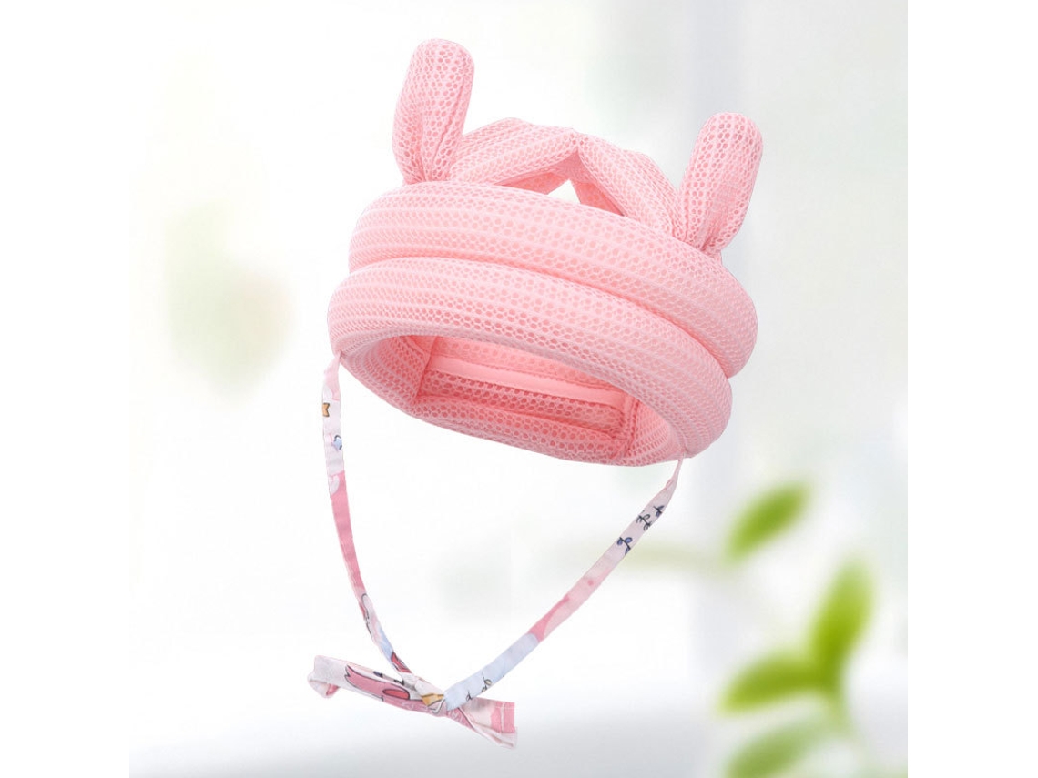 Capacete de Segurança YUNZII Rosa com Orelhas de Coelho, Respirável