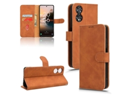 Capa De Couro Com Flip Magnético Skin Feel Para Tcl 40 Nxtpaper 5g