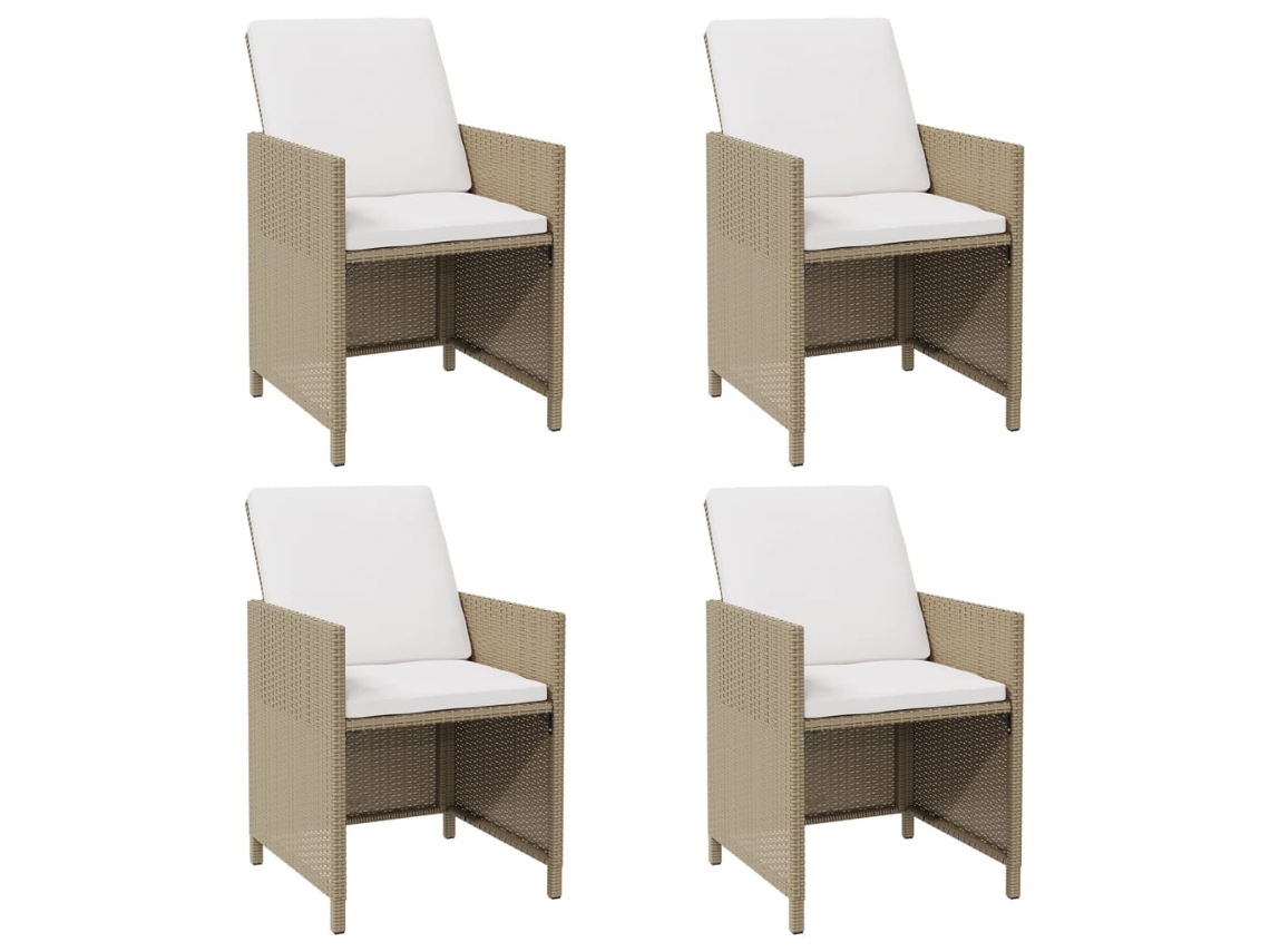 Garden Chair, Garden Chairs Vidaxl Bege Rattan / Vime (n/a)
