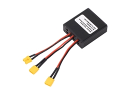 Conversor de descarga de baterias duais para bicicleta elétrica 12v a 100v, 10a, módulo paralelo, adaptador de baterias duais S/MARCA