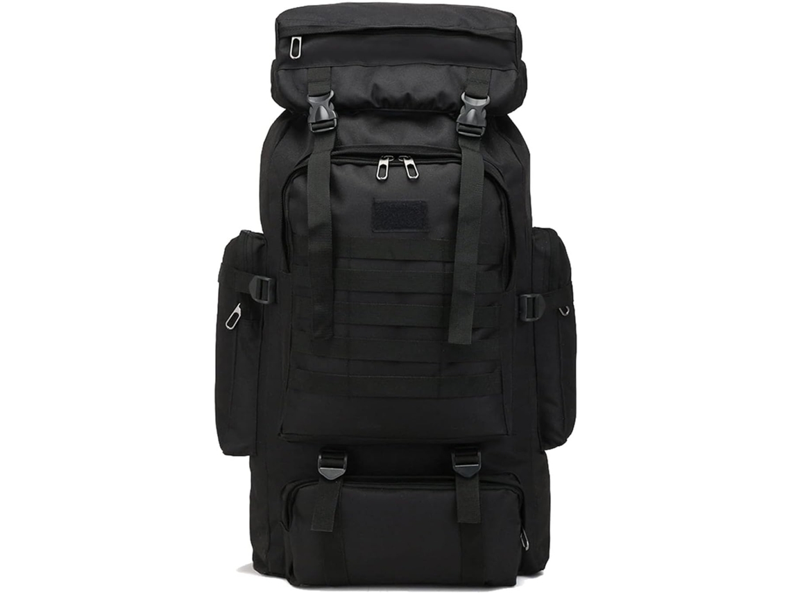 Mochila De Caminhada Masculina De 70 Litros, Impermeável E Leve, Para Camping, Viagens, Escalada E Esportes Ao Ar Livre (preta)