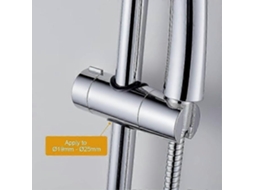 Lurelia Suporte Barra Para Chuveiro Cromado 25 Mm Ajustável Universal