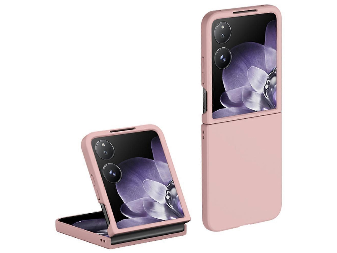 Compre Capa Protetora Ultrafina E Rígida Para Xiaomi Mix Flip 5g, Rosa, Com Toque De Pele