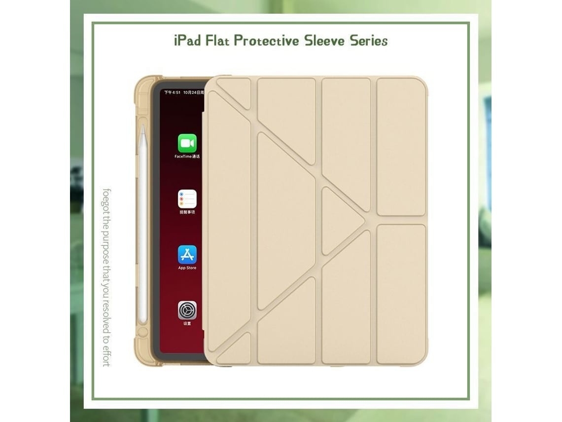 Capa Para Tablet Lurelia, Compatível Com Ipad 10 2022 10.9 Ouro, Silicone, Proteção Antiquedas, Anti-impressões Digitais