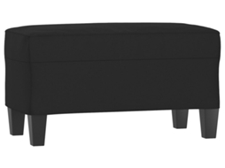 Bench, Benches Vidaxl Preto Microfibra (70 X 35 X 41 Cm)