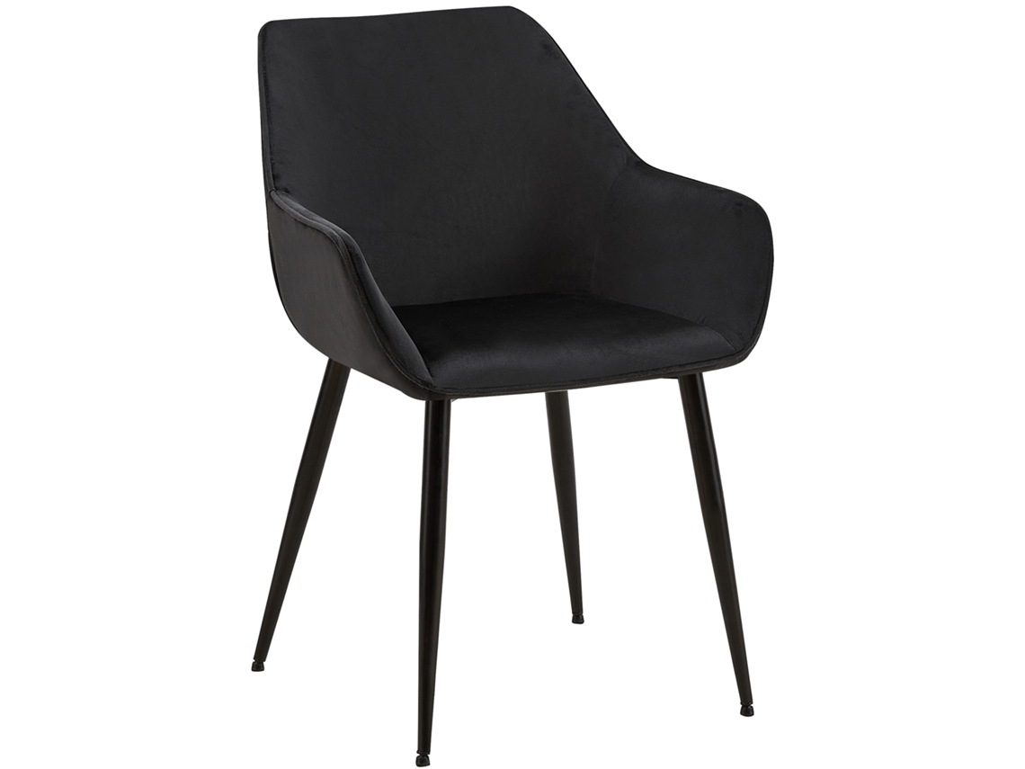 Cadeira de Jantar Vessa Preto/Veludo CLP