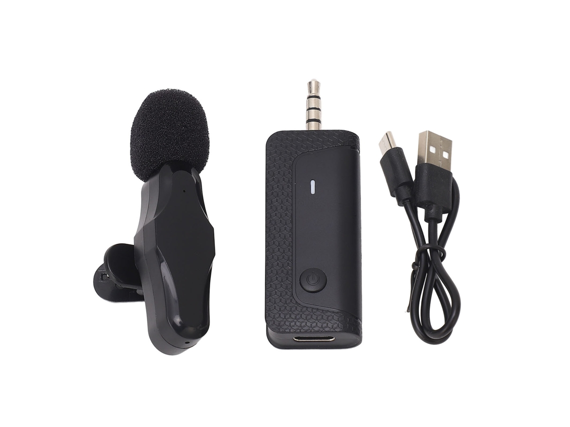 Laxiscreed Microfone Lavalier Sem Fios Com Redução De Ruído Para Captação Nítida E Clara