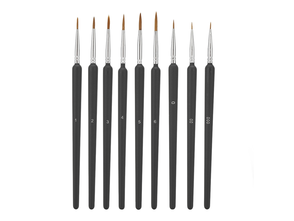 Mali conjunto de Pincéis Finos Profissionais para Pintura Miniatura Plástico Kit para Crianças 7 Anos +