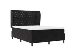 Colchão De Cama De Veludo Com Molas Pocket Vidaxl Preto Fabric (140x200 Cm)
