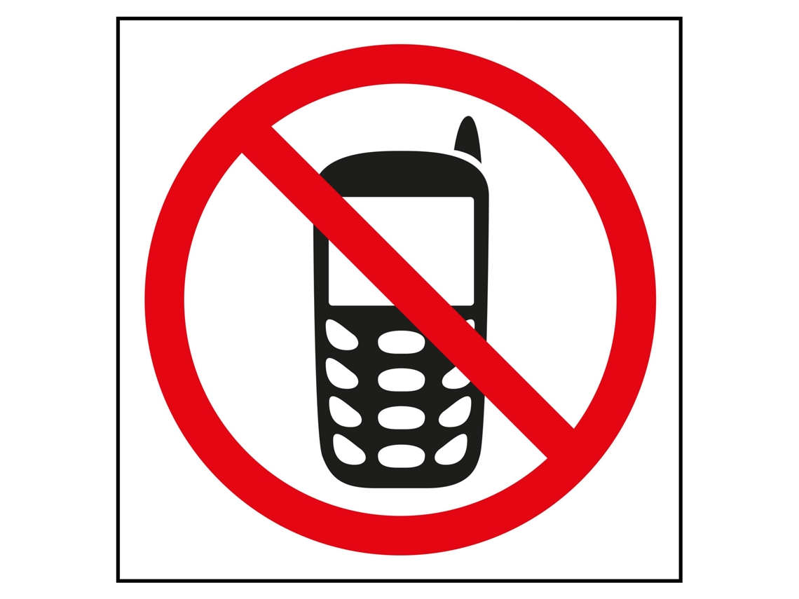 Etiquetas Adesiva Sinalização APLI Telefone Proibido