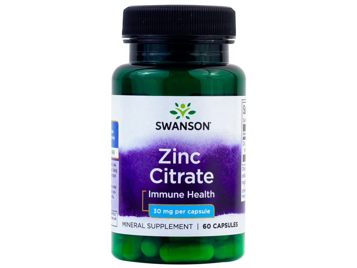 SWANSON Zinc Citrate 30 Mg 60 Capsulas