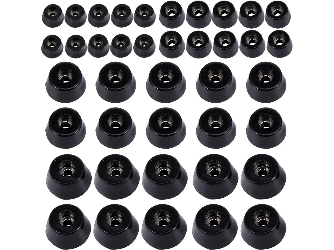 Conjunto De 40 Pés Borracha Antiderrapantes Para Móveis, Com Capa