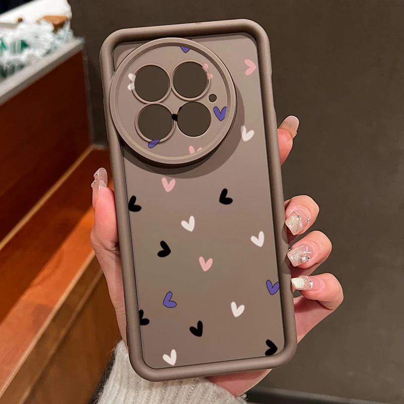 (café) Capa Para Oneplus Ace 5 Com Estampa De Coração, Tpu Macio À Prova De Choque