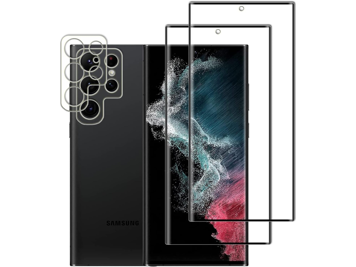 Capa Protetor Ultra Dureza Impressões Para Samsung Galaxy S23 Ultra Hongwe. Vidro Temperado