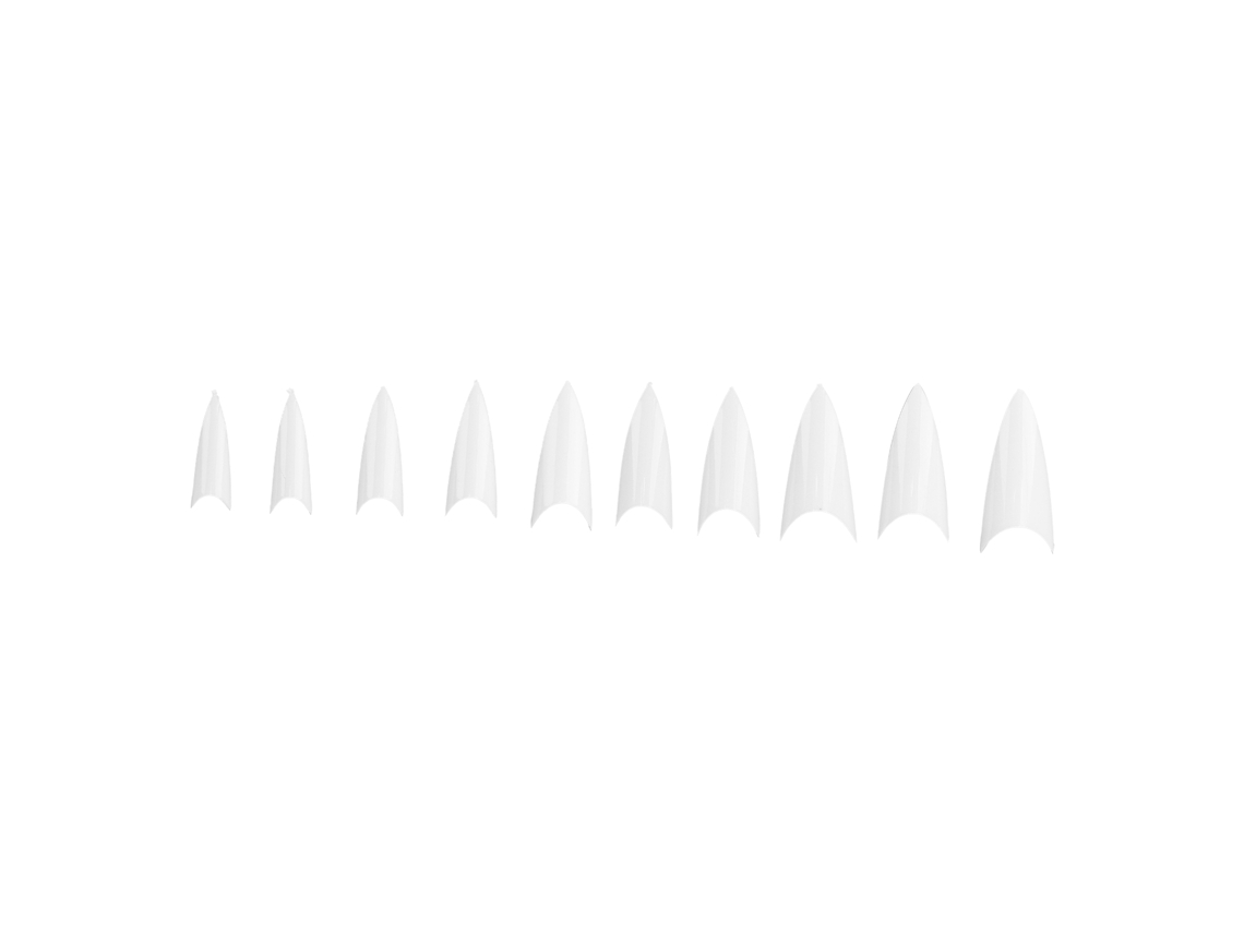 10 Unidades De Uñas Artificiales De Punta Media Cubierta Para Extensión De Uñas Art Supplies01