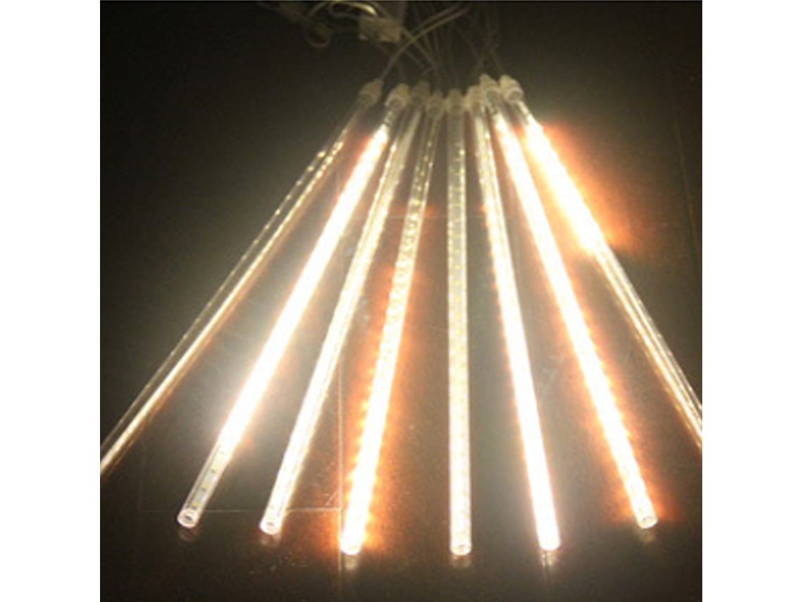 Luzes de Chuva de Meteoros Luzes de Natal 8 Tubo Led Plug-In para Festival de Festa de Casamento de Jardim de Árvore