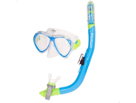AQUA SPORT Set Óculos de Mergulho Infantil e Snorkel C/Suporte para Câmera