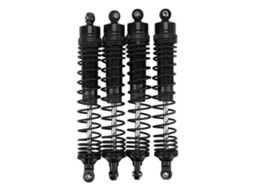 4pcs Amortecedores Dianteiros E Traseiros De Alumínio Para Rc Losi 1/8 Preto Conjunto De Amortecedores Rc