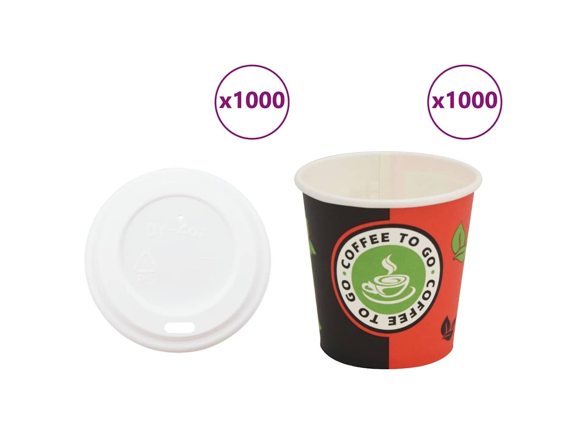 Paper Coffee Cup, Paper Coffee Cups Vidaxl Multicolor Papel (n/a)