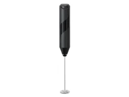 Espumador Leite Elétrico Aço Inox Portátil Para Cappuccino Preto