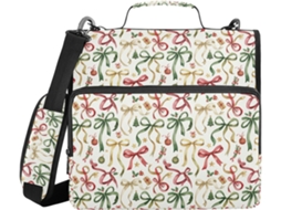Organizador de Arquivos com Diversas Bolsas e Alça, 3,8cm 1,5 Dobras, 3 Caixas de Armazenamento em Formato Sino, Pasta para Lápis